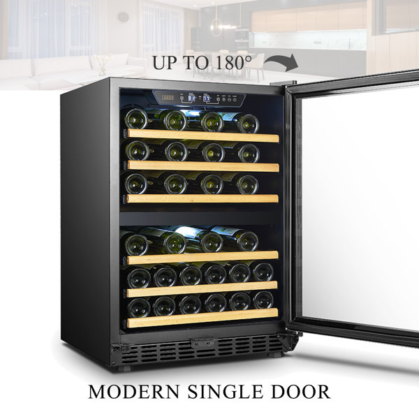 Lanbo 44 Bottle Dual Zone Freestanding/BuiltIn Wine Refrigerator